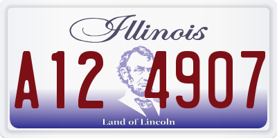 IL license plate A124907