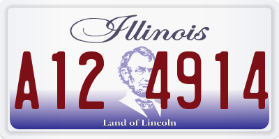 IL license plate A124914