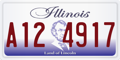 IL license plate A124917