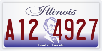 IL license plate A124927