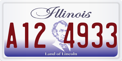 IL license plate A124933