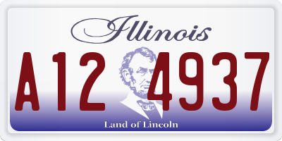 IL license plate A124937