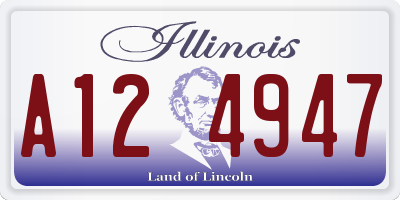 IL license plate A124947