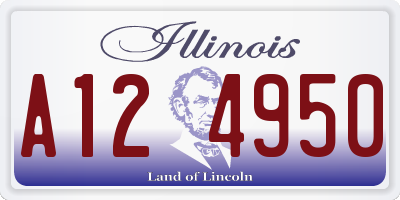 IL license plate A124950