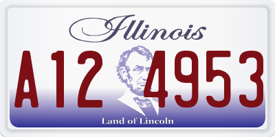 IL license plate A124953