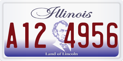 IL license plate A124956