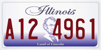 IL license plate A124961