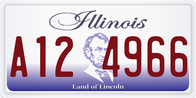 IL license plate A124966