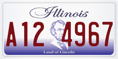 IL license plate A124967