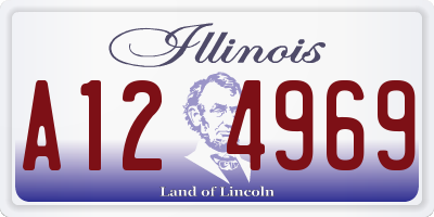 IL license plate A124969