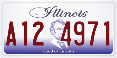 IL license plate A124971
