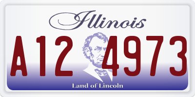 IL license plate A124973