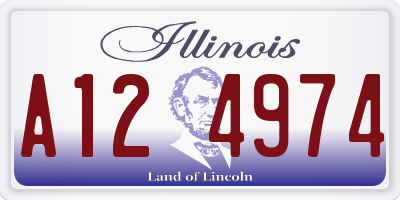 IL license plate A124974