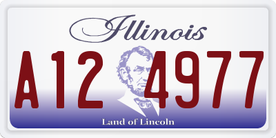 IL license plate A124977