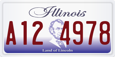 IL license plate A124978