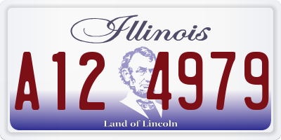 IL license plate A124979