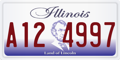 IL license plate A124997