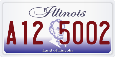 IL license plate A125002
