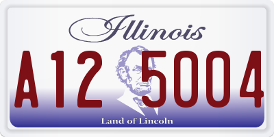 IL license plate A125004