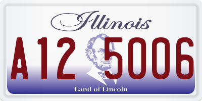 IL license plate A125006