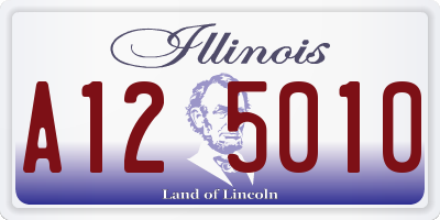 IL license plate A125010