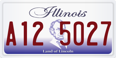 IL license plate A125027