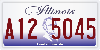 IL license plate A125045