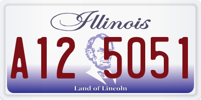 IL license plate A125051