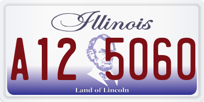 IL license plate A125060