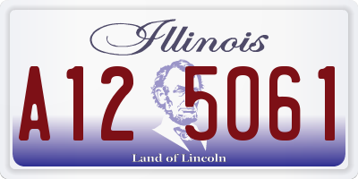 IL license plate A125061