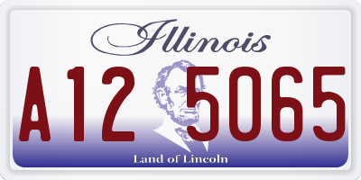 IL license plate A125065