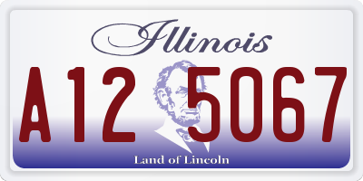IL license plate A125067
