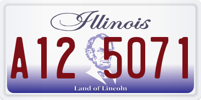 IL license plate A125071