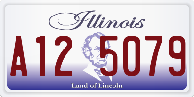 IL license plate A125079