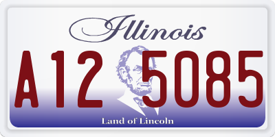 IL license plate A125085