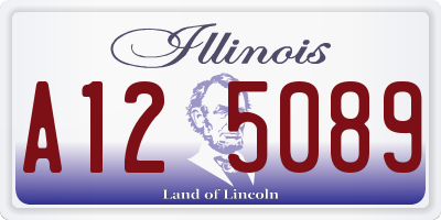 IL license plate A125089