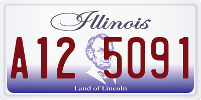 IL license plate A125091