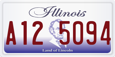 IL license plate A125094