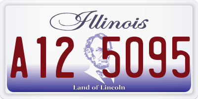 IL license plate A125095