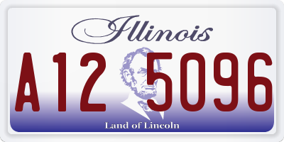IL license plate A125096