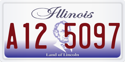 IL license plate A125097