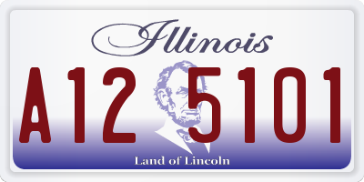 IL license plate A125101