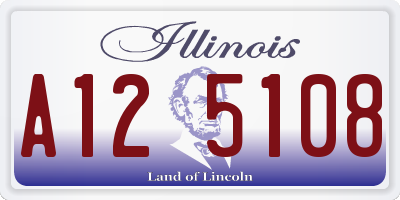 IL license plate A125108