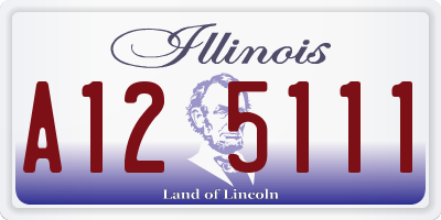 IL license plate A125111