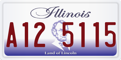 IL license plate A125115