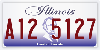 IL license plate A125127