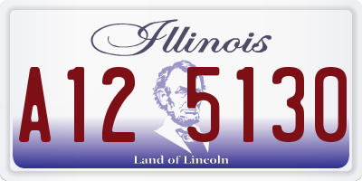 IL license plate A125130