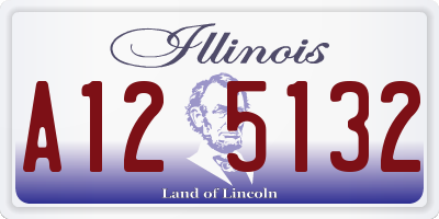 IL license plate A125132