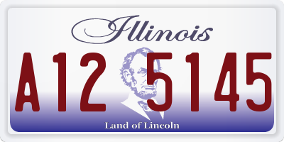 IL license plate A125145