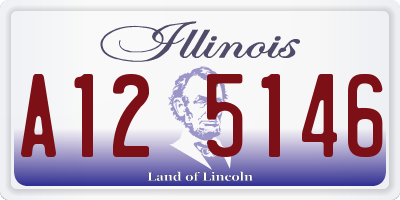 IL license plate A125146